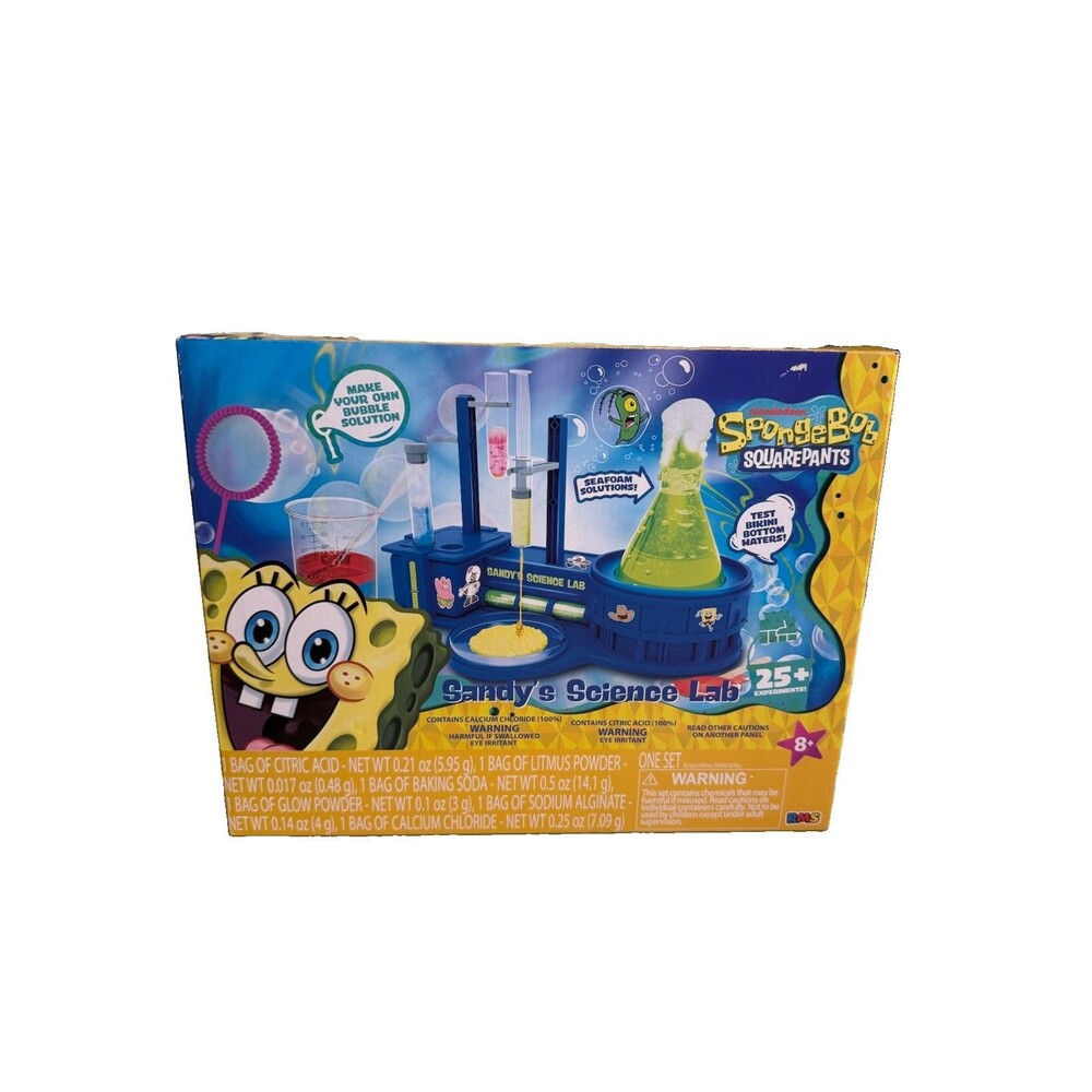 Nickelodeon New SpongeBob SquarePants Sandy's Science Lab 25+ Experiment